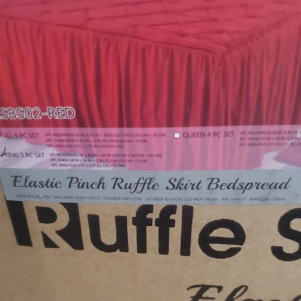 COPY - Blue Ruffle Comforter Bedding